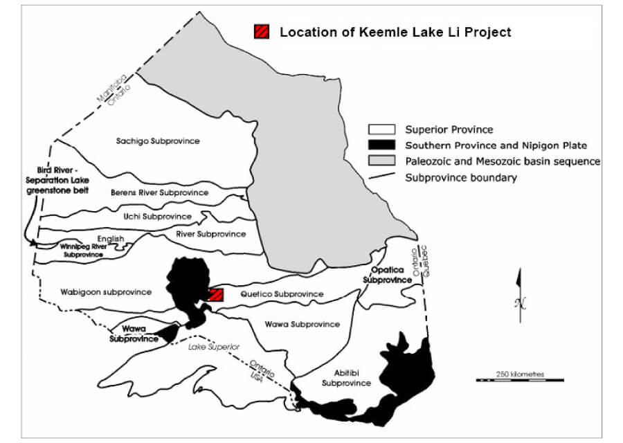 Kemlee lake Lithium Project